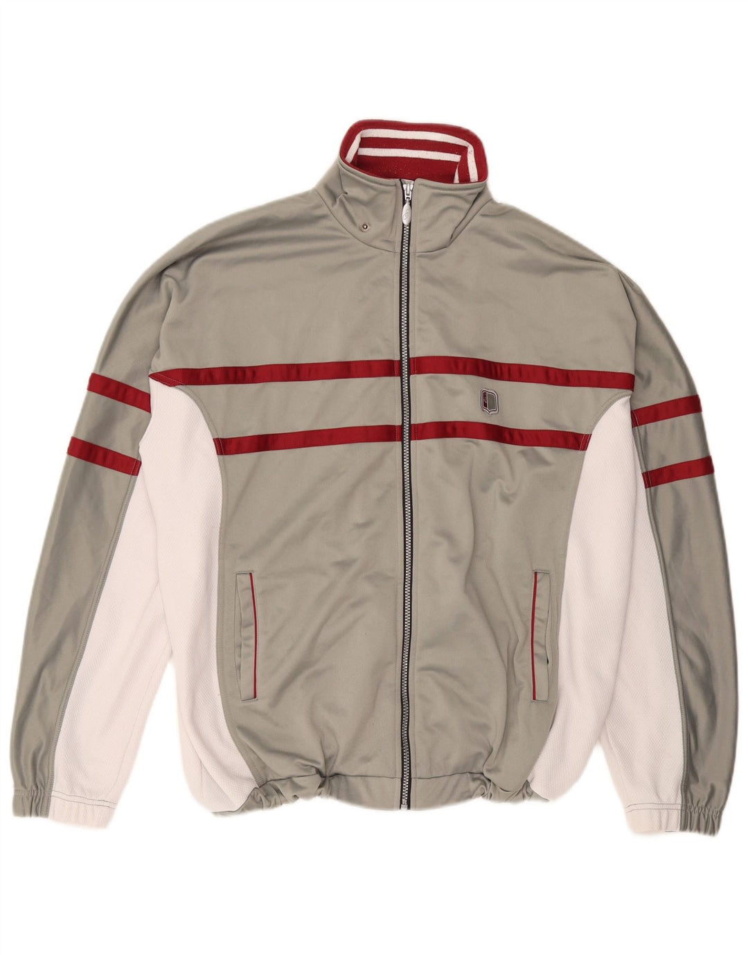 ASICS Veste de survêtement pour homme XL Gris Colorblock Polyester