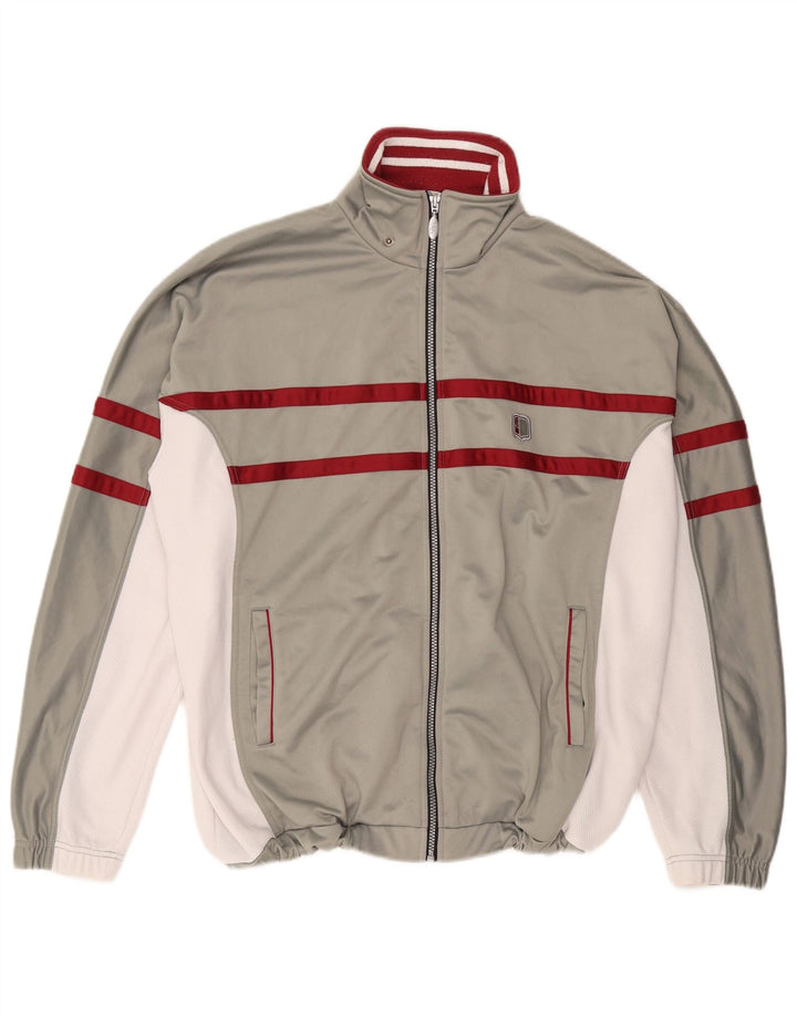 ASICS Veste de survêtement pour homme XL Gris Colorblock Polyester