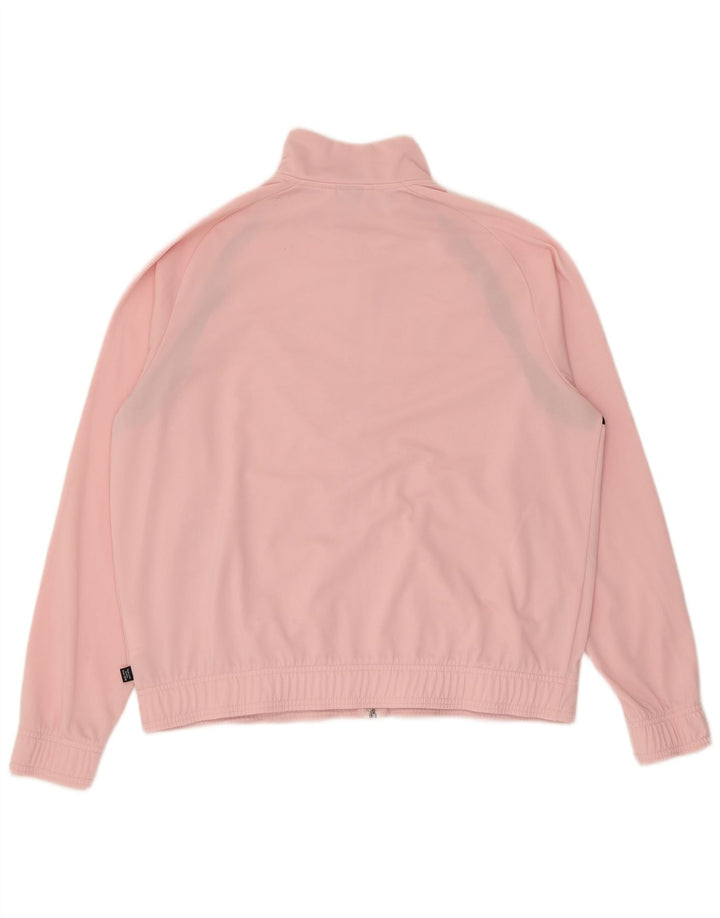 Puma Veste de survêtement surdimensionnée pour femme UK 16 Large Rose Colourblock