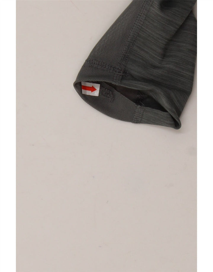 NIKE Legging graphique Dri Fit pour femme UK 12 Gris moyen Polyester