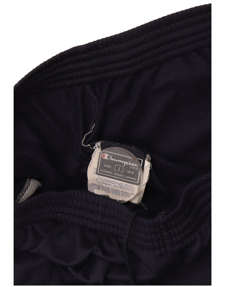 Champion Pantalon de Survêtement Graphique Homme Large Bleu Marine Polyester