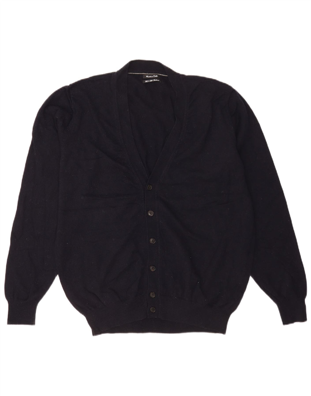 Massimo Dutti Cardigan Homme Pull XL Bleu Marine Laine