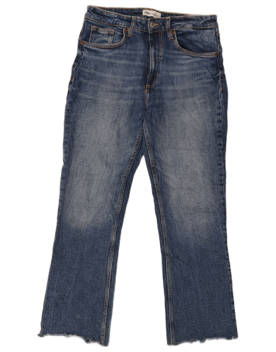 Zara Jean droit femme EU 38 Small W30 L26 Bleu