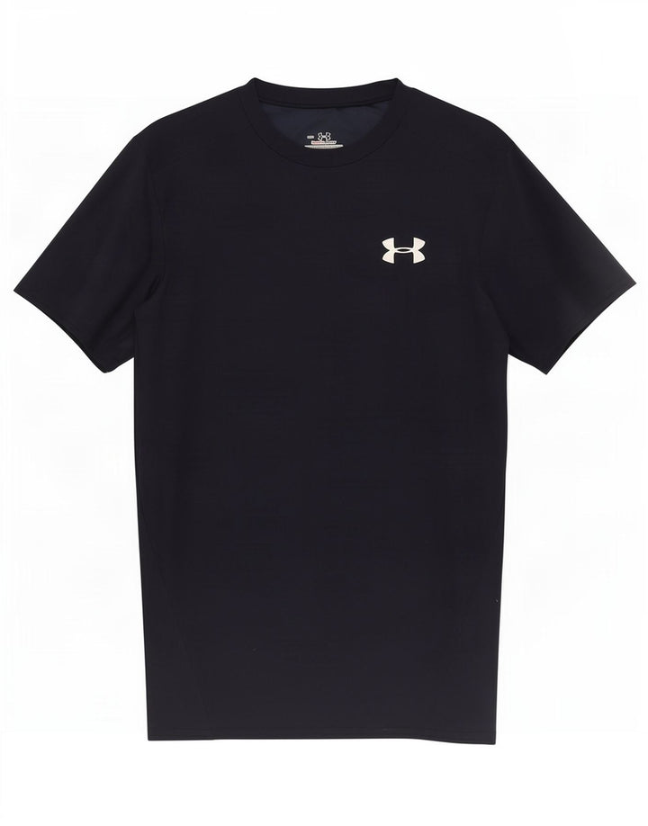 Under Armour T-Shirt Heat Gear Homme Bleu Marine Moyen Polyester