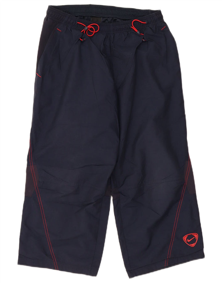 NIKE Pantalon de Survêtement Capri Homme Bleu Marine Moyen Nylon Colorblock
