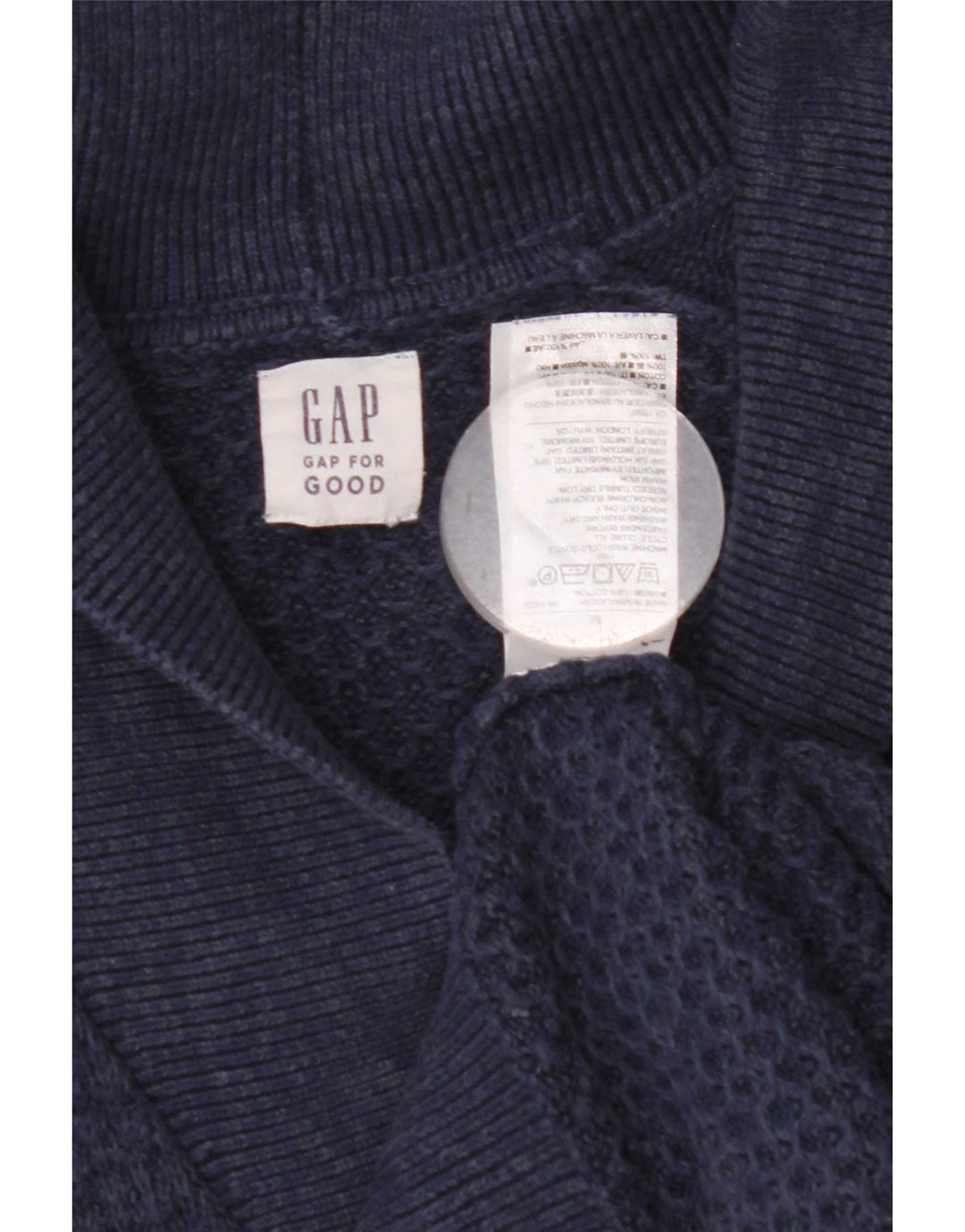 Gap Cardigan Homme Pull Petit Bleu Marine Coton