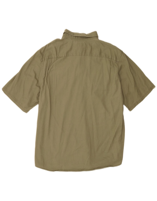 Wrangler Chemise à manches courtes pour homme XL Coton kaki