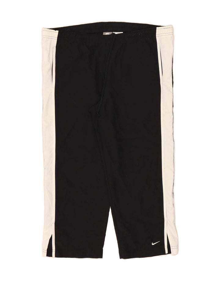 NIKE Womens Tracksuit Trousers UK 8/10 Medium  Black Colourblock Polyester Vintage Nike and Second-Hand Nike from Messina Hembry 
