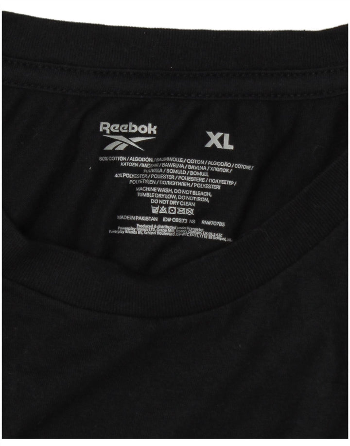 Reebok T-Shirt Homme Top XL Noir Coton