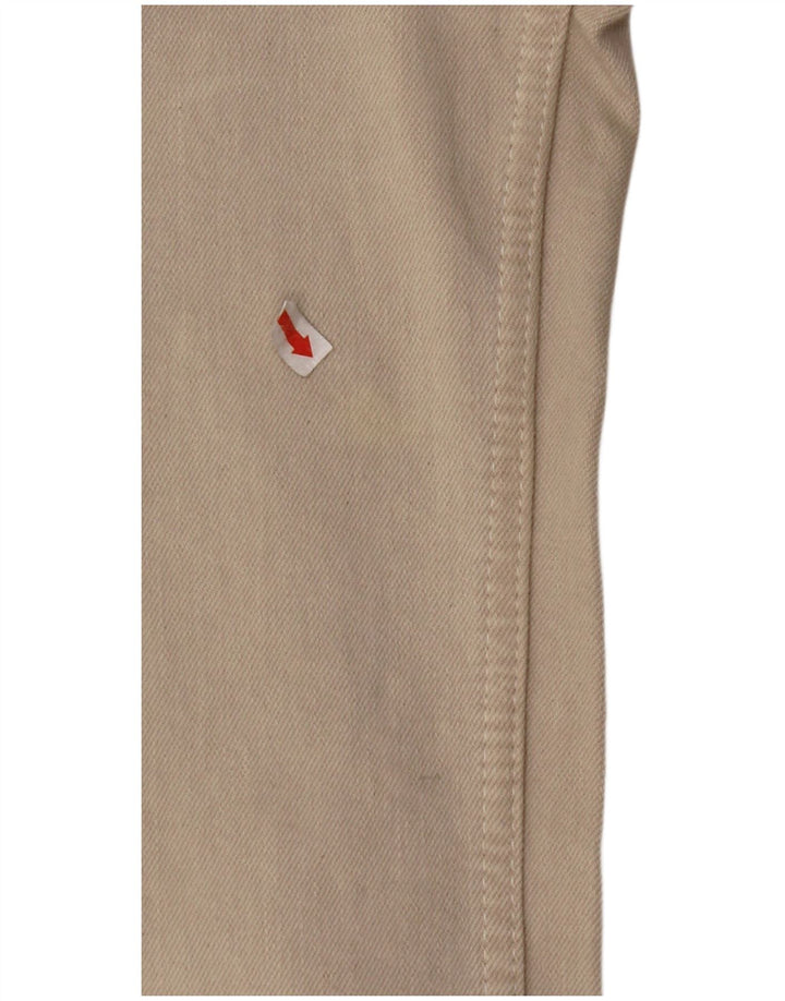 ZARA Femme The Marine Jean Large Taille Haute EU 34 2XS W24 L29 Beige