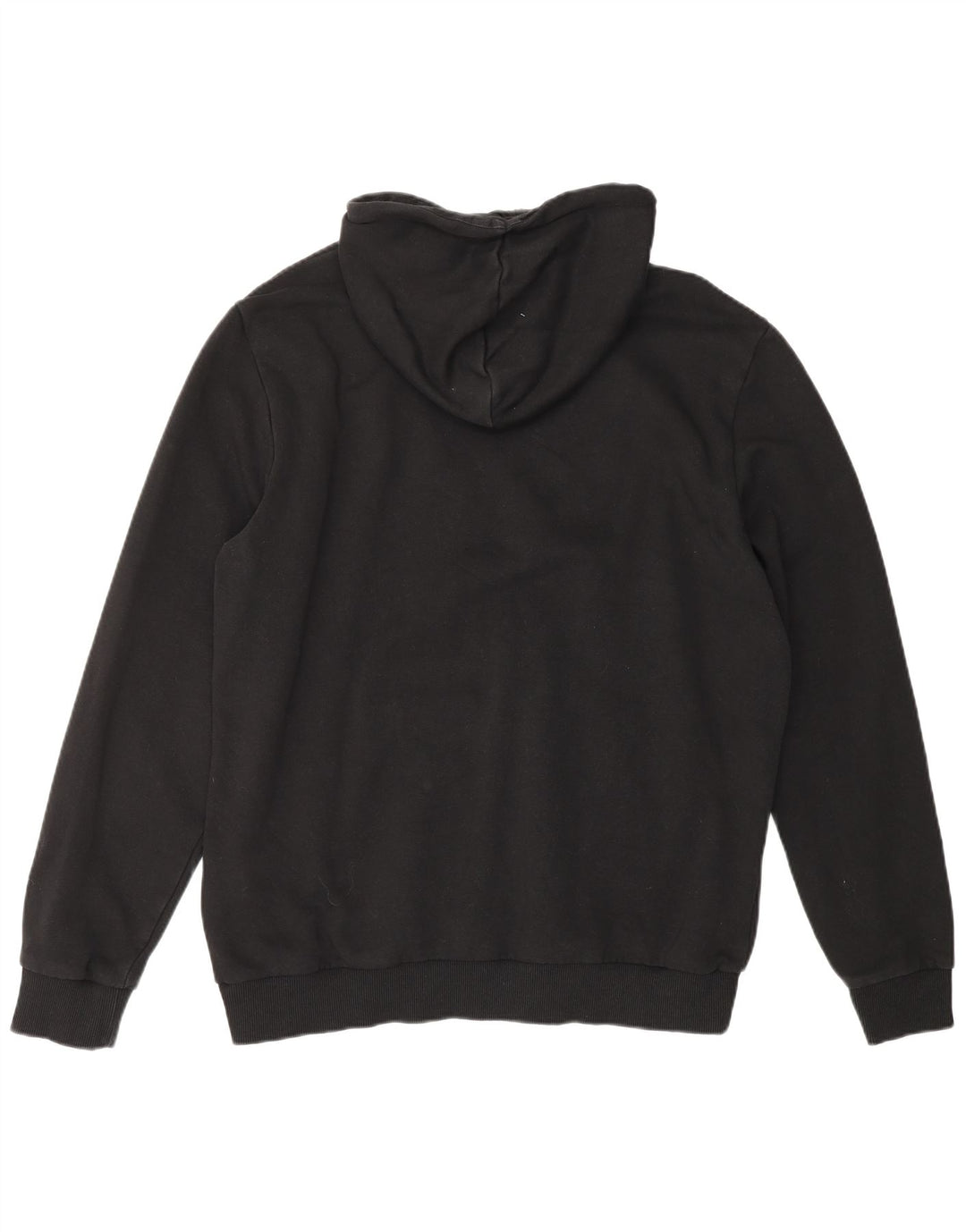 PUMA Pull à capuche graphique pour hommes, grand, en coton noir