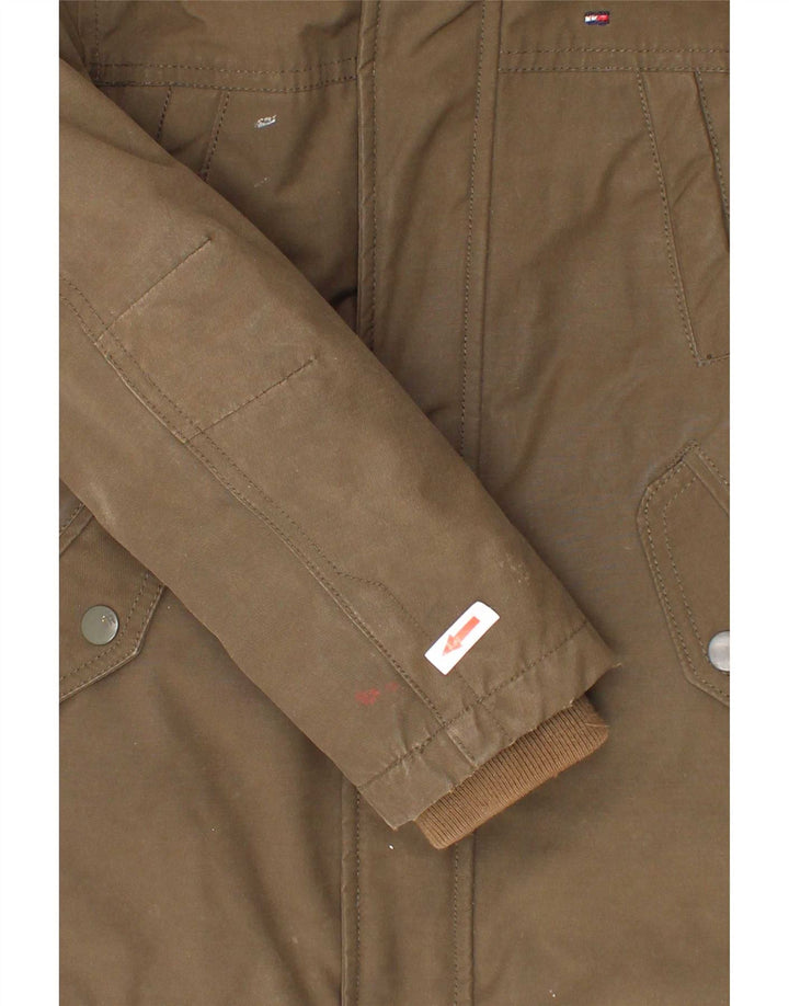 Tommy Hilfiger Parka à capuche garçon 5-6 ans Kaki Polyester