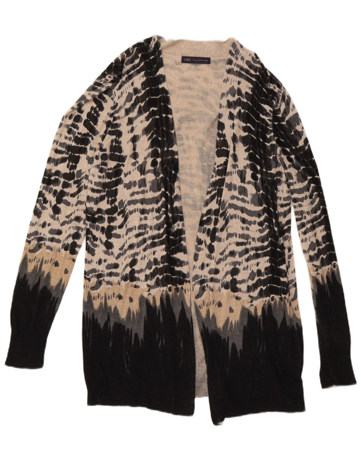 MARKS & SPENCER Pull cardigan long pour femme UK 12 Beige moyen