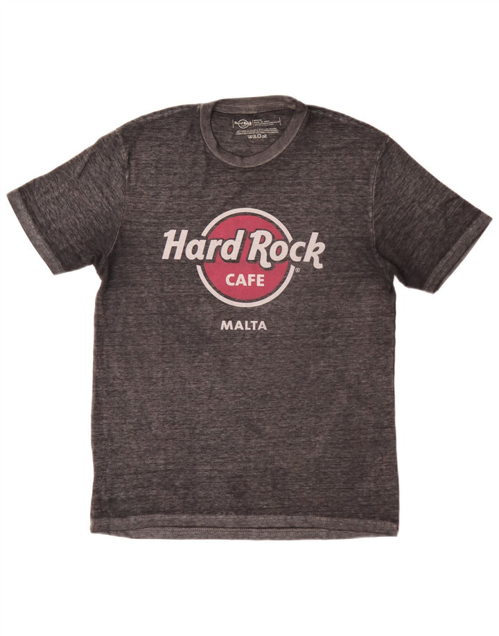 Hard Rock Cafe Malta Graphic T-Shirt Homme Gris Moyen Coton