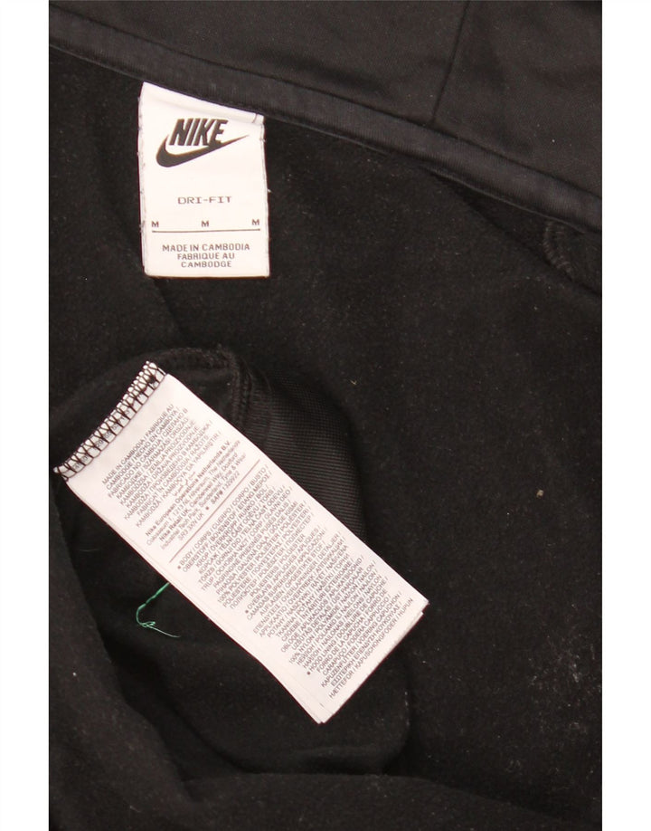 Nike Pull à capuche zippé Dri Fit pour homme en polyester noir moyen