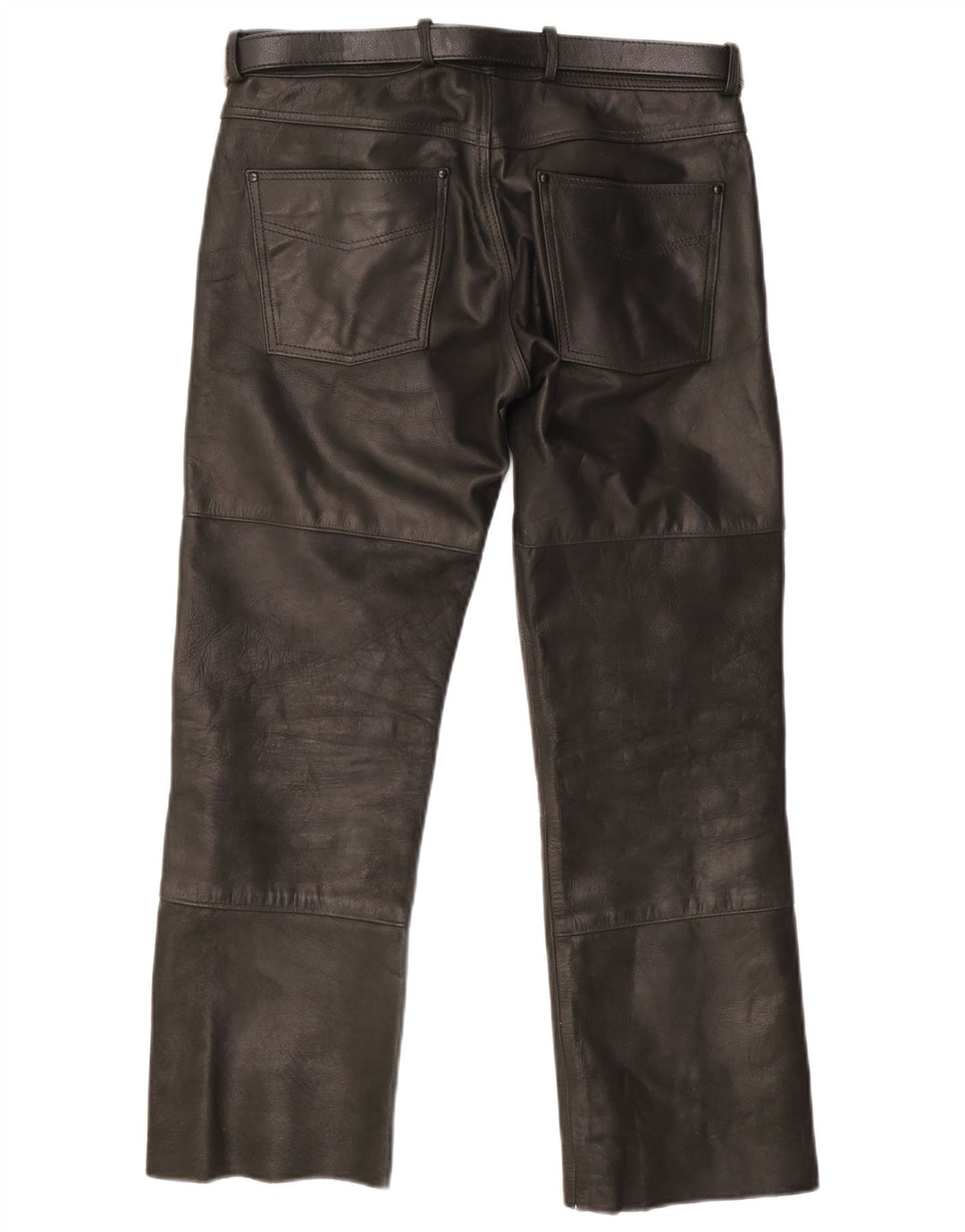 Highway 1 Pantalon droit en cuir pour homme IT 48 Medium W32 L34 Noir