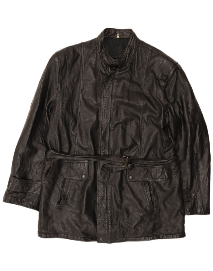 Indios Veste en cuir homme IT 52 XL Cuir noir