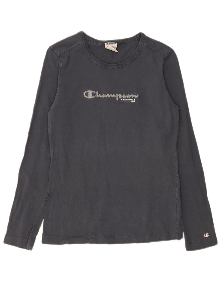 Champion Haut à manches longues Heritage Classics Graphic pour femme UK 12 Gris moyen