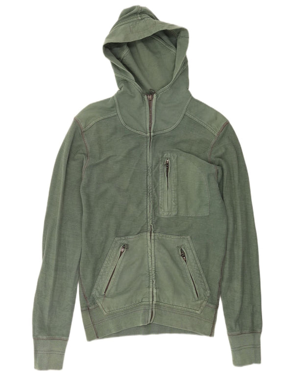 Zara Pull à capuche zippé pour garçon 15-16 ans Grand Vert