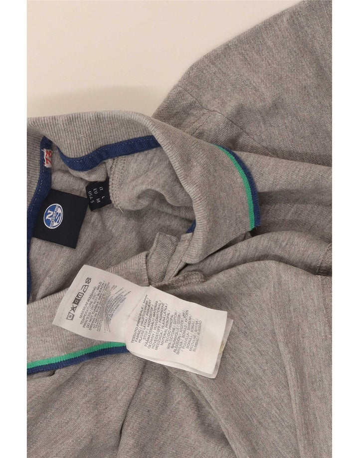 Polo homme North Sails Coton rayé gris moyen