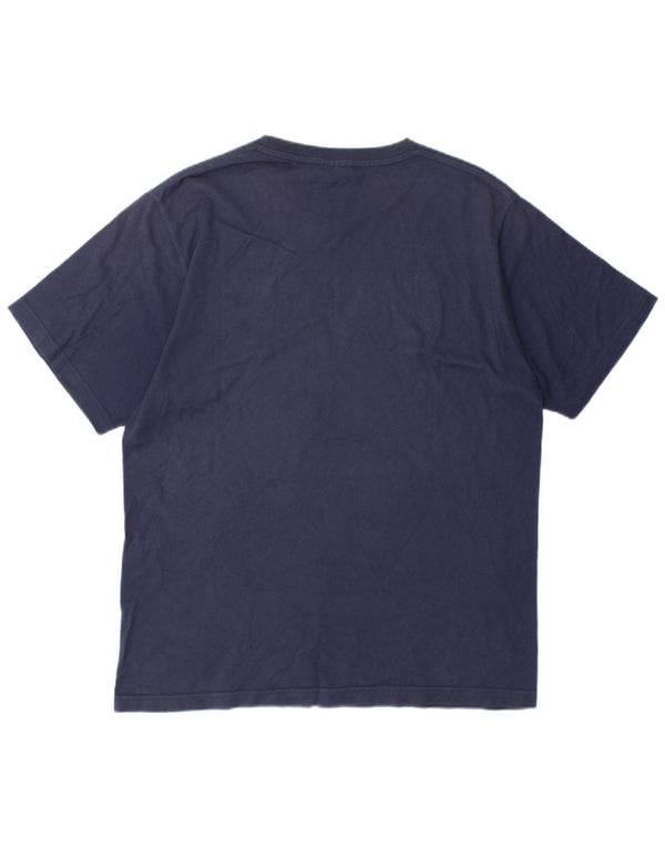 Nike T-shirt graphique pour homme UK 39/41 Bleu marine moyen Coton