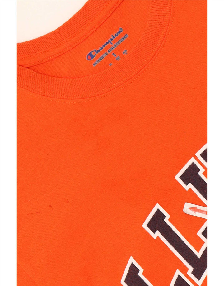Champion T-Shirt Graphique Illinois Homme Petit Orange