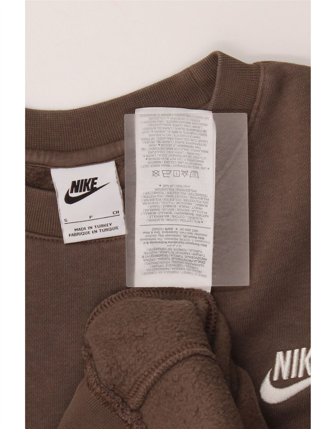 Nike Sweat-shirt pour homme en coton marron Taille S