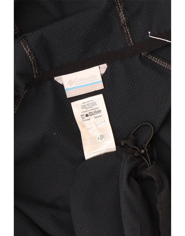Columbia Veste de pluie à capuche pour homme UK 38 Medium Noir Polyester