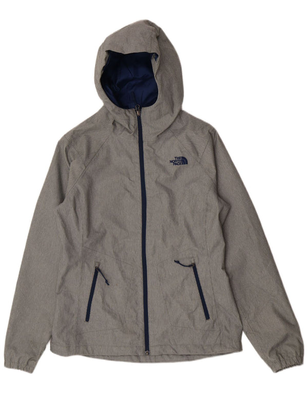 The North Face Veste de pluie à capuche pour femme UK 10 Small Grey Pinstripe