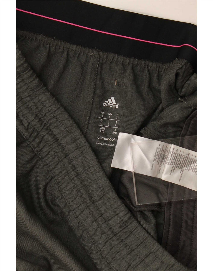 Adidas Short de sport Climacool pour homme, grand, gris, polyester