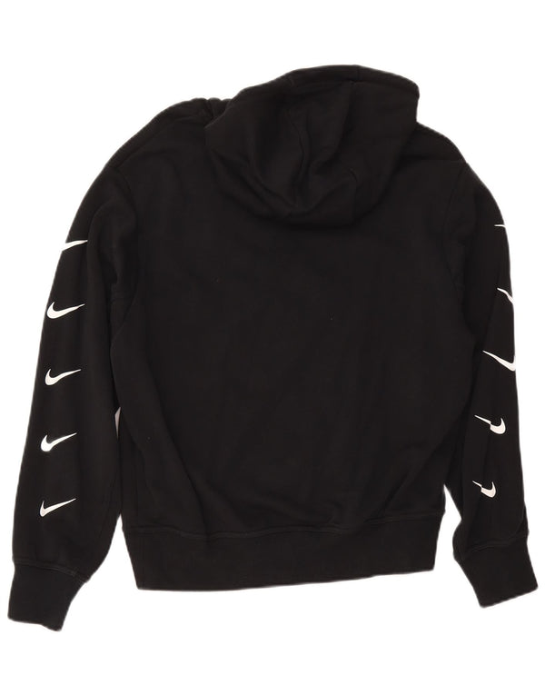 Nike Pull à capuche graphique pour femme UK 16 Grand coton noir