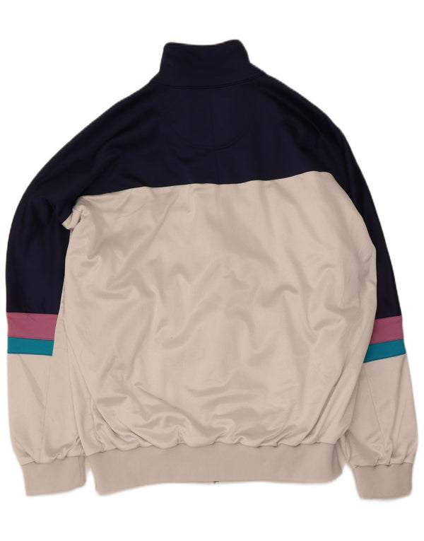 Asics Veste de survêtement graphique pour homme IT 54 XL Bleu marine Colourblock