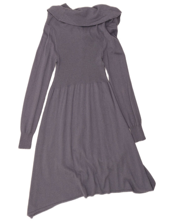 Marks & Spencer Robe pull à manches longues pour femme UK 8 Small Gris