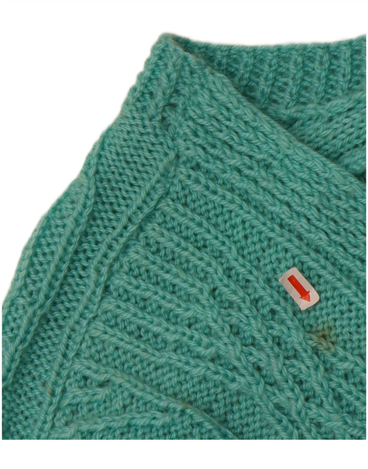 VINTAGE Womens Cardigan Sweater UK 14 Large Turquoise