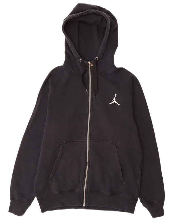 Jordan Pull à capuche zippé pour homme en coton noir moyen