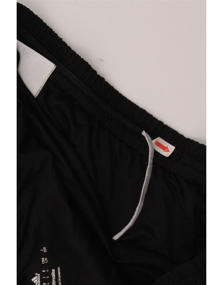 Adidas Short de sport Climalite pour homme, grand, noir, polyester