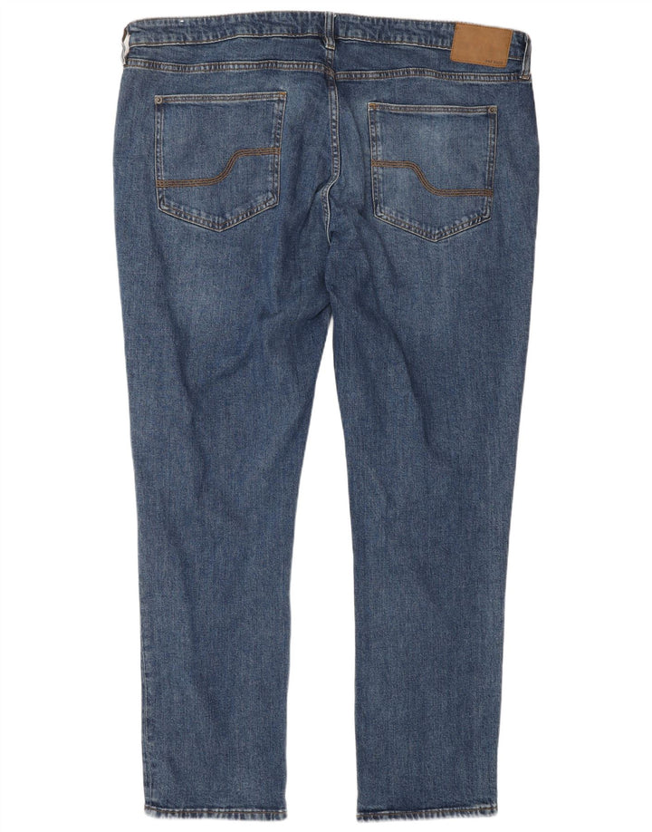 FAT FACE Jean Slim Homme W42 L34 Bleu Coton