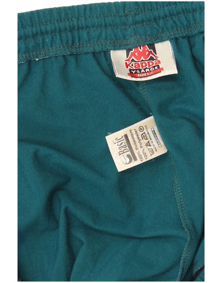 Kappa Pantalon de Survêtement Graphique Homme Large Bleu Colorblock Polyester