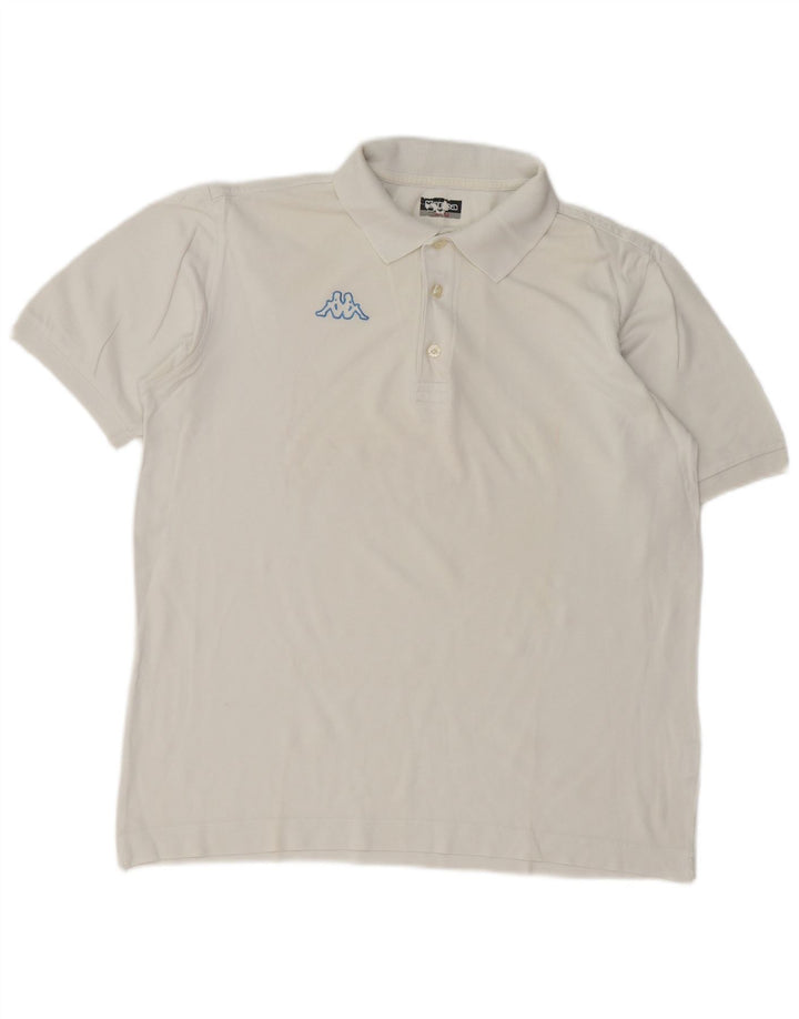 Kappa Polo Homme Grand Blanc Coton