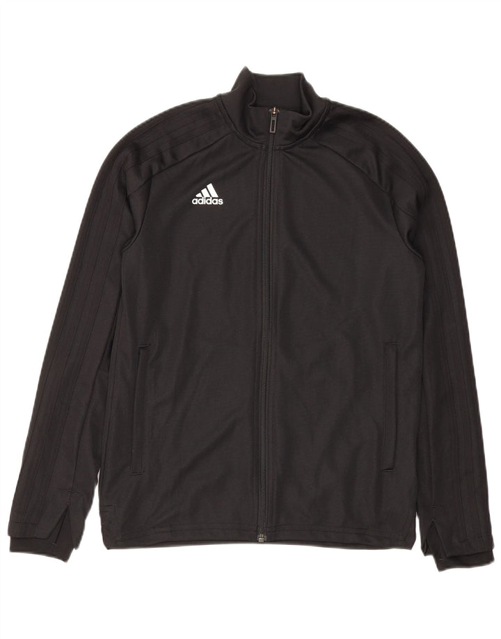 Veste de survêtement Adidas Fille 11-12 ans Noir Polyester