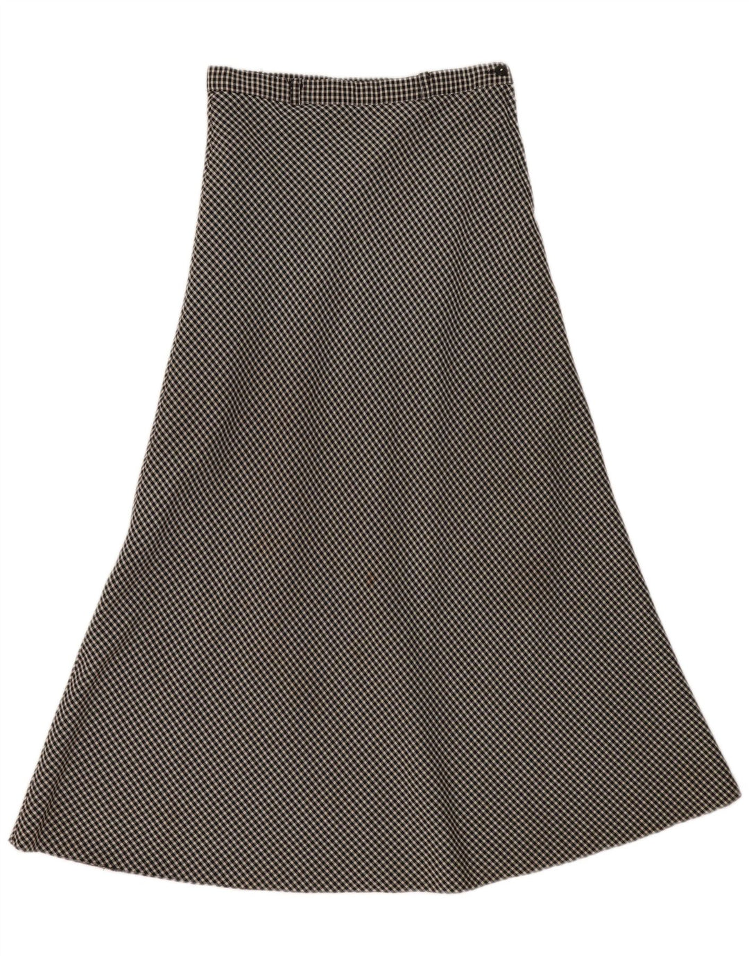 jupe midi femme vintage EU 40 Medium W30 Black Gingham