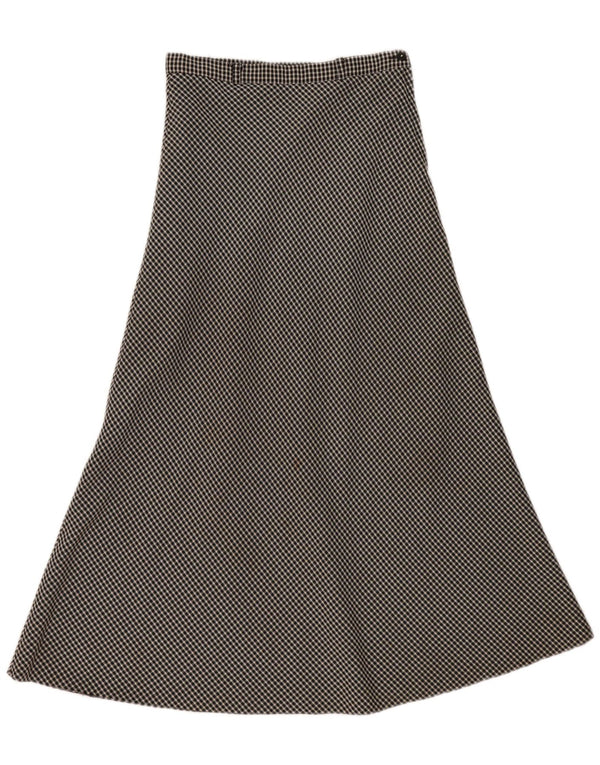 jupe midi femme vintage EU 40 Medium W30 Black Gingham