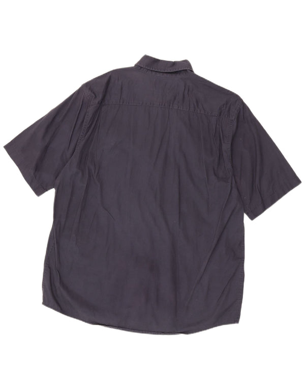 Wrangler Chemise à Manches Courtes Homme XL Bleu Marine Coton
