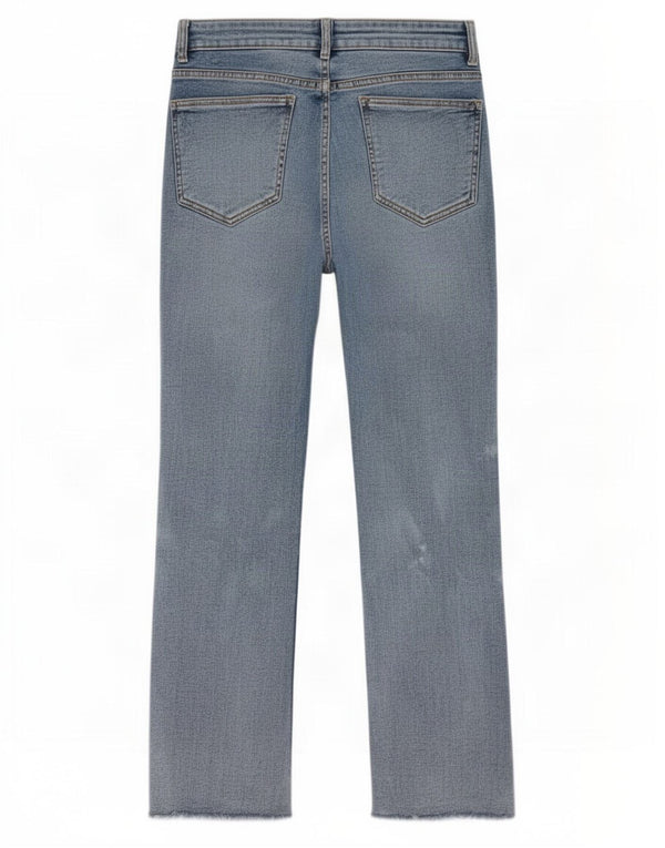 Zara Jean court pour femme EU 40 Medium W30 L25 Bleu Tie Dye Coton