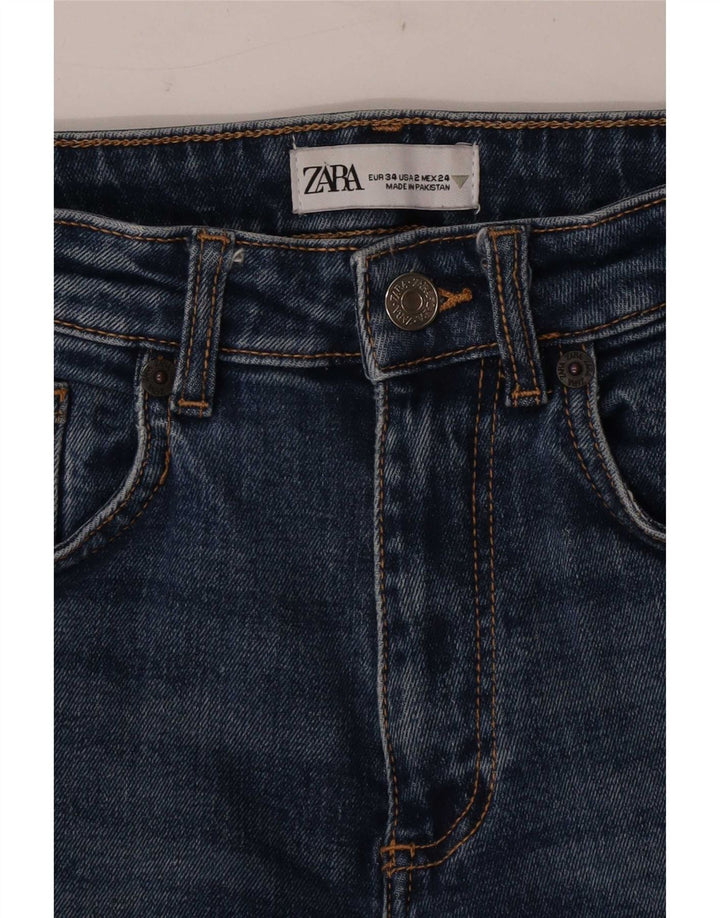 Zara Jean Bootcut Femme EU 34 2XS W24 L25 Bleu