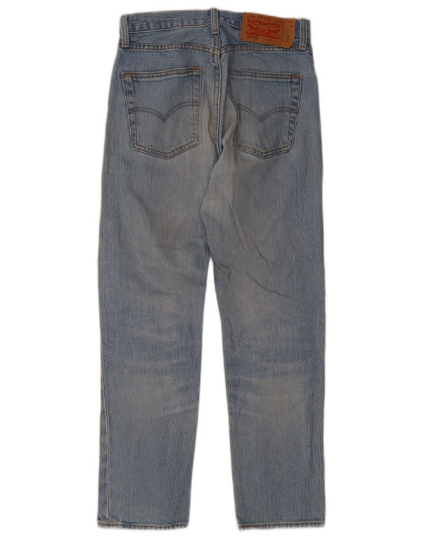 Levi's Mens 501 Straight Jeans W27 L28 Bleu Coton Années 90