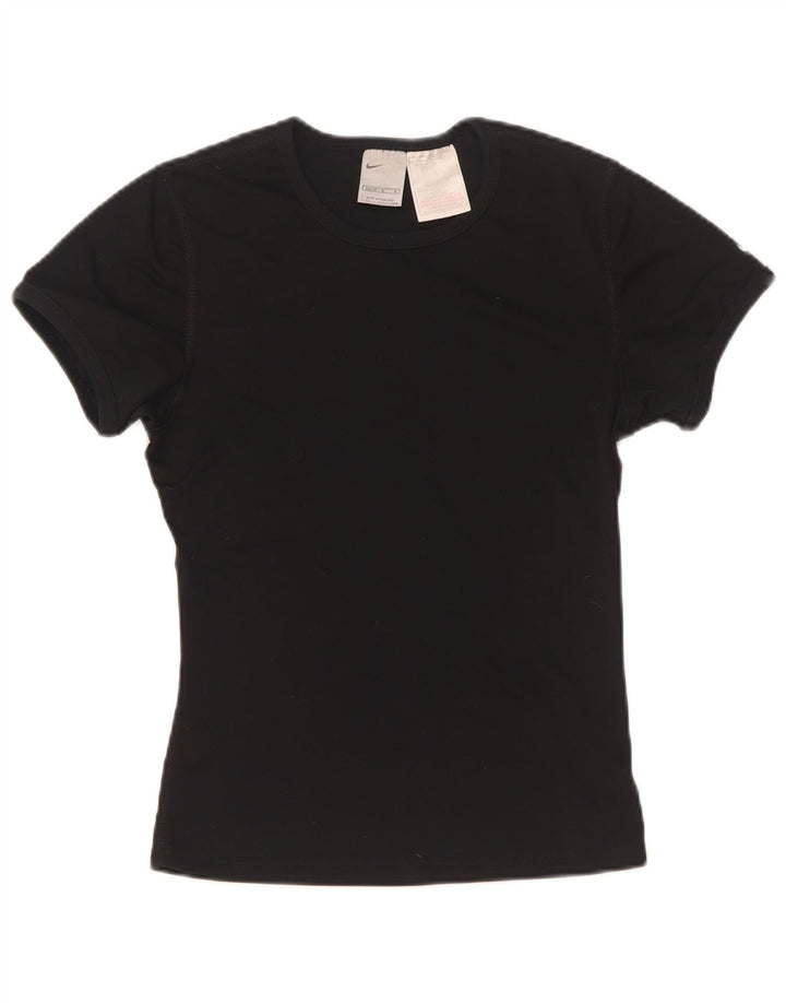 Nike T-Shirt Femme US 8/10 Noir Moyen Polyester