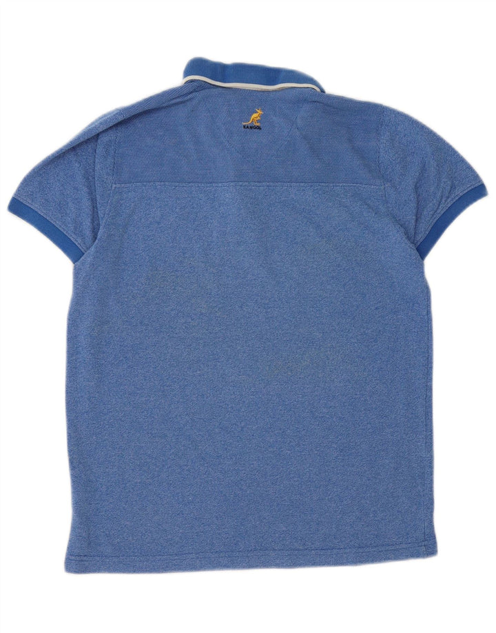 KANGOL Polo Homme Petit Bleu Coton