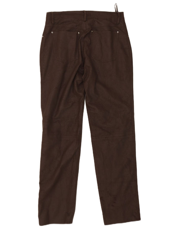 John Devin Pantalon fuselé en simili cuir pour homme EU 50 Large W32 L32 Marron