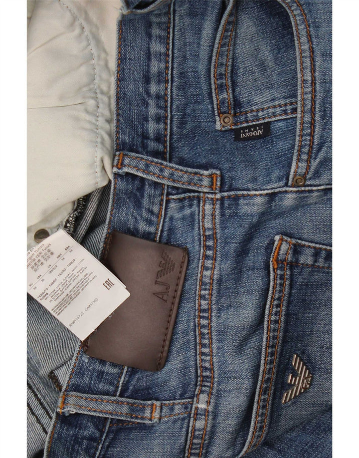 Armani Jean droit homme W36 L32 bleu coton